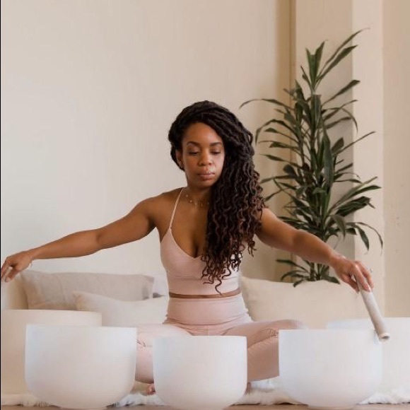 Crystal singing bowls chakra singing bowls Tibetan Sound Bowls used - Picture 4 of 10